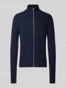 Cardigan met opstaande kraag en ritssluiting, model 'PANNEL'