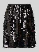 Knielange rok met pailletten, model 'PELEOA'