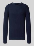 Gebreide pullover met ronde hals, model 'PANNEL'