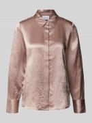 Overhemdblouse met blinde knoopsluiting