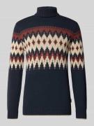 Gebreide pullover met ribboorden, model 'BENJI'