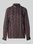 Overhemdblouse van viscose met kentkraag