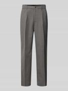 Slim tapered fit pantalon met persplooien