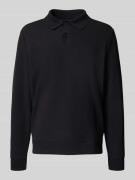 Pullover met polokraag en knoopsluiting
