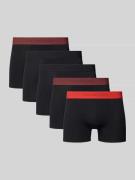 Boxershort met elastische band met logo in een set van 5 stuks