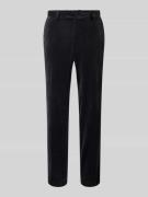 Slim fit stoffen broek van fluweel