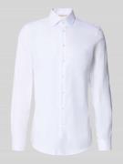 Slim fit zakelijk overhemd met extra lange mouwen