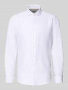 Regular fit zakelijk overhemd van katoen met haaikraag
