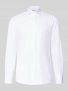 Regular fit zakelijk overhemd van premium materiaal met kentkraag