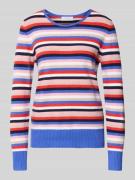 Gebreide pullover met ribboorden