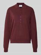 Gebreide pullover met ribboorden