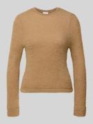 Shirt met lange mouwen en ribboorden