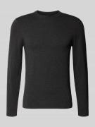 Gebreide pullover van een mix van katoen en kasjmier met ronde hals