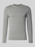 Gebreide pullover van een mix van katoen en kasjmier met ronde hals