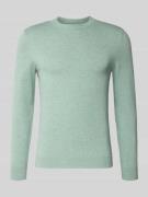 Gebreide pullover van een mix van katoen en kasjmier met ronde hals