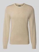 Gebreide pullover met ribboorden