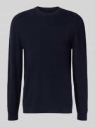 Gebreide pullover met ribboorden