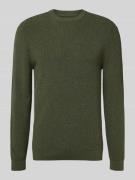 Gebreide pullover met ribboorden