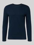 Shirt met lange mouwen, structuurmotief en ronde hals