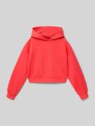 Loose fit hoodie van katoenmix