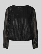 Blouseshirt met ronde hals