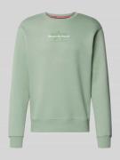 Sweatshirt met logo en ronde hals
