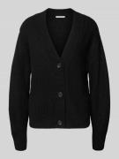 Regular fit gebreid jack van katoenmix