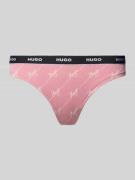 String van katoenmix, model 'THONG STRIPE PYP'