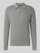 Gebreide pullover met polokraag