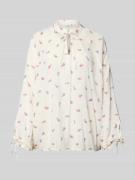 Blouseshirt met opstaande kraag, model 'Bellflower'