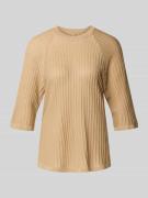 Gebreide pullover met ribboorden, model 'VIOLETTA'