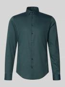 Slim fit zakelijk overhemd van katoen met kentkraag