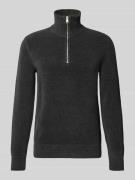 Regular fit schipperstrui van een mix van katoen en scheerwol