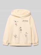 Regular fit hoodie van katoenmix