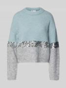 Relaxed fit gebreide pullover met wol, model 'MAINE'