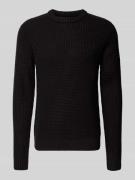 Gebreide pullover met ribboorden, model 'LIAM'