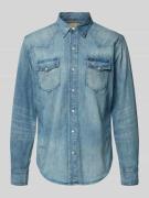 Vrijetijdsoverhemd in denimlook