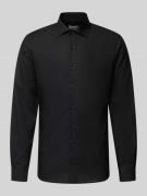 Slim fit zakelijk overhemd met knoopsluiting