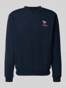 Sweatshirt met labelprint, model 'Cane'