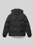 Regular fit gewatteerd jack met logo-applicatie, model 'Fusion'