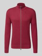 Gebreid jack met ritssluiting