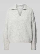 Loose fit gebreide pullover met wol, model 'Pelsie'