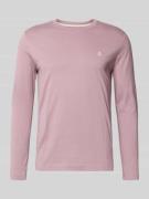 Shaped fit shirt met lange mouwen van puur katoen