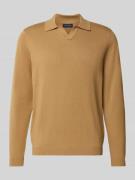Gebreide pullover met polokraag