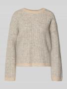 Relaxed fit pullover van wolmix met alpaca, model 'FALVA'