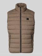 Regular fit bodywarmer met logopatch