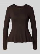 Shaped fit shirt met lange mouwen van viscosemix, model 'KENYA'