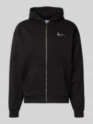 Sweatjack met labelstitching