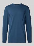 Shirt met lange mouwen en geribde ronde hals