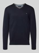 Gebreide pullover met V-hals